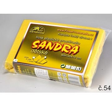 Dětské froté prostěradlo, 60x120cm - Sandra 60 froté standard