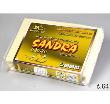 Dětské froté prostěradlo, 60x120cm - Sandra 60 froté standard
